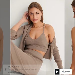 Size small tank and cardigan